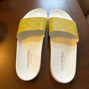 Valentino Men’s Mustard Slide Sandals